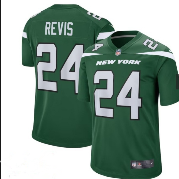 Men’s New York Jets #24 Darrelle Revis Green Vapor Untouchable Limited Stitched Jersey