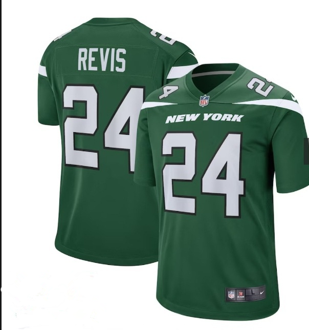 Men’s New York Jets #24 Darrelle Revis Green Vapor Untouchable Limited Stitched Jersey