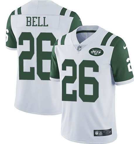 Nike New York Jets 26 Le’Veon Bell White Vapor Untouchable Limited Jersey
