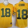 Nike Green Bay Packers #18 Randall Cobb Yellow Elite Jersey