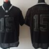 Nike New York Jets #15 Tim Tebow Lights Out Black Elite Jersey