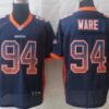 Nike Denver Broncos #94 DeMarcus Ware Drift Fashion Blue Elite Jersey