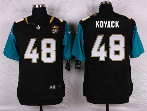Men’s Jacksonville Jaguars #48 Ben Koyack Black Team Color NFL Nike Elite Jersey