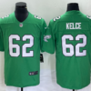 Men’s Philadelphia Eagles #62 Jason Kelce Green 2023 Vapor Limited Throwback Jersey