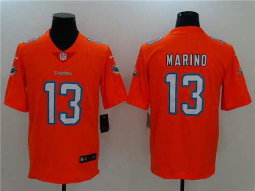 Men’s Miami Dolphins #13 Dan Marino Orange 2017 Vapor Untouchable Stitched NFL Nike Limited Jersey