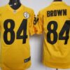 Nike Pittsburgh Steelers #84 Antonio Brown Yellow Game Jersey