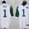 Nike New York Jets #1 Michael Vick White Elite Jersey