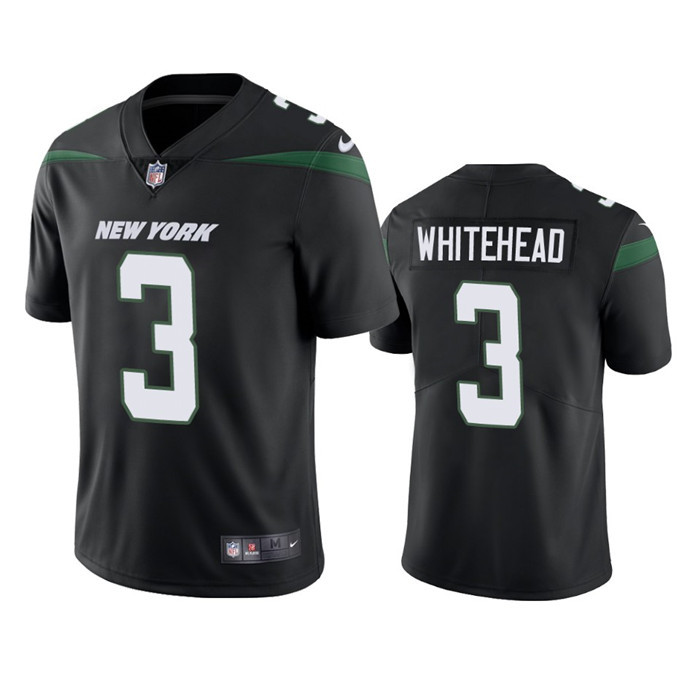 Men’s New York Jets #3 Jordan Whitehead Black Vapor Untouchable Limited Stitched Jersey