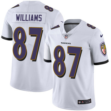 Nike Baltimore Ravens #87 Maxx Williams White Men’s Stitched NFL Vapor Untouchable Limited Jersey