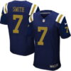 Men’s New York Jets #7 Geno Smith Navy Blue Alternate NFL Nike Elite Jersey