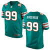 Men’s 2017 NFL Draft Miami Dolphins #99 Davon Godchaux Aqua Green Alternate Stitched NFL Nike Elite Jersey