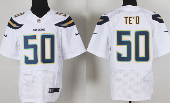 Nike San Diego Chargers #50 Manti Te’o 2013 White Elite Jersey