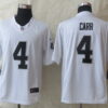 Nike Oakland Raiders #4 Derek Carr White Limited Jersey