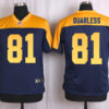 Men’s Green Bay Packers #81 Andrew Quarless Navy Blue Gold Alternate NFL Nike Elite Jersey