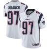 Nike New England Patriots #97 Alan Branch White Men’s Stitched NFL Vapor Untouchable Limited Jersey