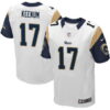 Men’s St. Louis Rams #17 Case Keenum White Road NFL Nike Elite Jersey
