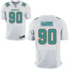 Men’s 2017 NFL Draft Miami Dolphins #90 Charles Harris White Road Stitched NFL Nike Elite Jersey