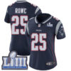 #25 Limited Eric Rowe Navy Blue Nike NFL Home Women’s Jersey New England Patriots Vapor Untouchable Super Bowl LIII Bound