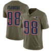 Nike New England Patriots #98 Trey Flowers Olive Men’s Stitched NFL Limited 2017 Salute To Service Jersey