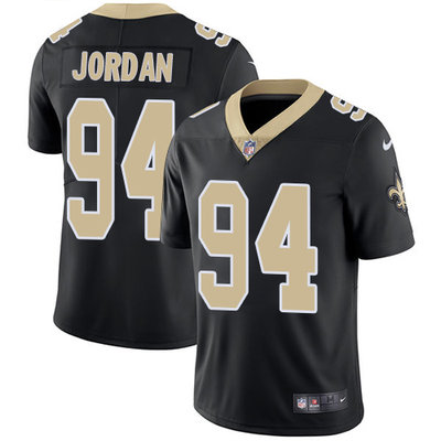 Nike New Orleans Saints #94 Cameron Jordan Black Team Color Men’s Stitched NFL Vapor Untouchable Limited Jersey