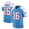Men’s Tennessee Titans #16 Treylon Burks Blue White 2023 F.U.S.E. Vapor Limited Throwback Football Stitched Jersey