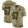 Nike Saints #67 Larry Warford Camo Men’s Stitched NFL Limited 2018 Salute To Service Jersey