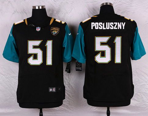Men’s Jacksonville Jaguars #51 Paul Posluszny Black Team Color NFL Nike Elite Jersey