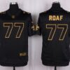 Nike Saints #77 Willie Roaf Black Men’s Stitched NFL Elite Pro Line Gold Collection Jersey