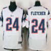 New England Patriots #24 Bradley Fletcher White Road NFL Nike Elite Jersey