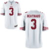 Men’s 2017 NFL Draft San Francisco 49ers #3 C. J. Beathard White Road Stitched NFL Nike Game Jersey