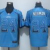 Men’s Carolina Panthers #24 Josh Norman Light Blue Drift Fashion NFL Nike Elite Jersey
