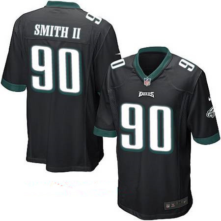 Men’s Philadelphia Eagles #90 Marcus Smith II Black Alternate Stitched NFL Nike Game Jersey