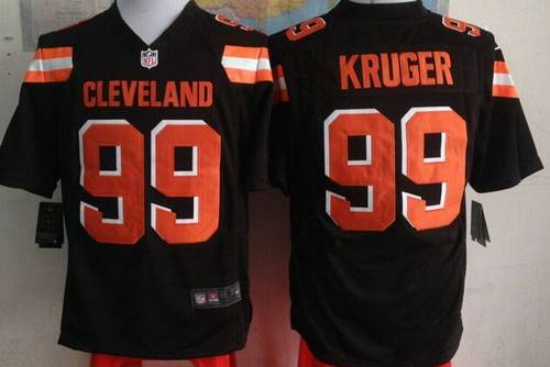 Men’s Cleveland Browns #99 Paul Kruger 2015 Nike Brown Game Jersey