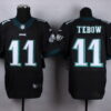 Nike Philadelphia Eagles #11 Tim Tebow Black Elite Jersey