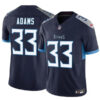 Men’s Tennessee Titans #33 Jamel Adams Navy 2024 F.U.S.E. Vapor Limited Football Stitched Jersey