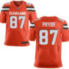 Men’s Cleveland Browns Brown #87 Terrelle Pryor Orange Alternate 2015 NFL Nike Elite Jersey