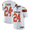 Nike Browns #24 Nick Chubb White Men’s Stitched NFL Vapor Untouchable Limited Jersey
