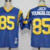 St. Louis Rams #85 Jack Youngblood Light Blue Throwback Jersey