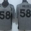Men’s Denver Broncos #58 Von Miller Nike Gray Gridiron 2015 NFL Gray Limited Jersey