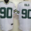 Nike Green Bay Packers #90 B.J. Raji White Elite Jersey