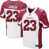 Men’s Arizona Cardinals #23 Chris Johnson White Road NFL Nike Elite Jersey