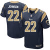 Nike Los Angeles Rams #22 Trumaine Johnson Navy Blue Team Color Men’s Stitched NFL Elite Jersey