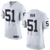 Men’s Oakland Raiders #51 Bruce Irvin White Road 2015 NFL Nike Elite Jersey