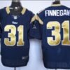 Nike St. Louis Rams #31 Cortland Finnegan Navy Blue Elite Jersey