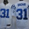 Nike Indianapolis Colts #31 Donald Brown White Elite Jersey