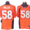 Size 60 4XL 2013 New Collar Von Miller Denver Broncos #58 Orange Nike Elite Jersey