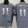 Nike Oakland Raiders #11 Sebastian Janikowski Drift Fashion Gray Elite Jersey