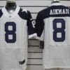 Nike Dallas Cowboys #8 Troy Aikman White Thanksgiving Elite Jersey