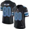 Men’s Detroit Lions #80 Anquan Boldin Black 2016 Color Rush Stitched NFL Nike Limited Jersey