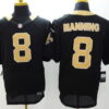 Nike New Orleans Saints #8 Archie Manning Black Elite Jersey